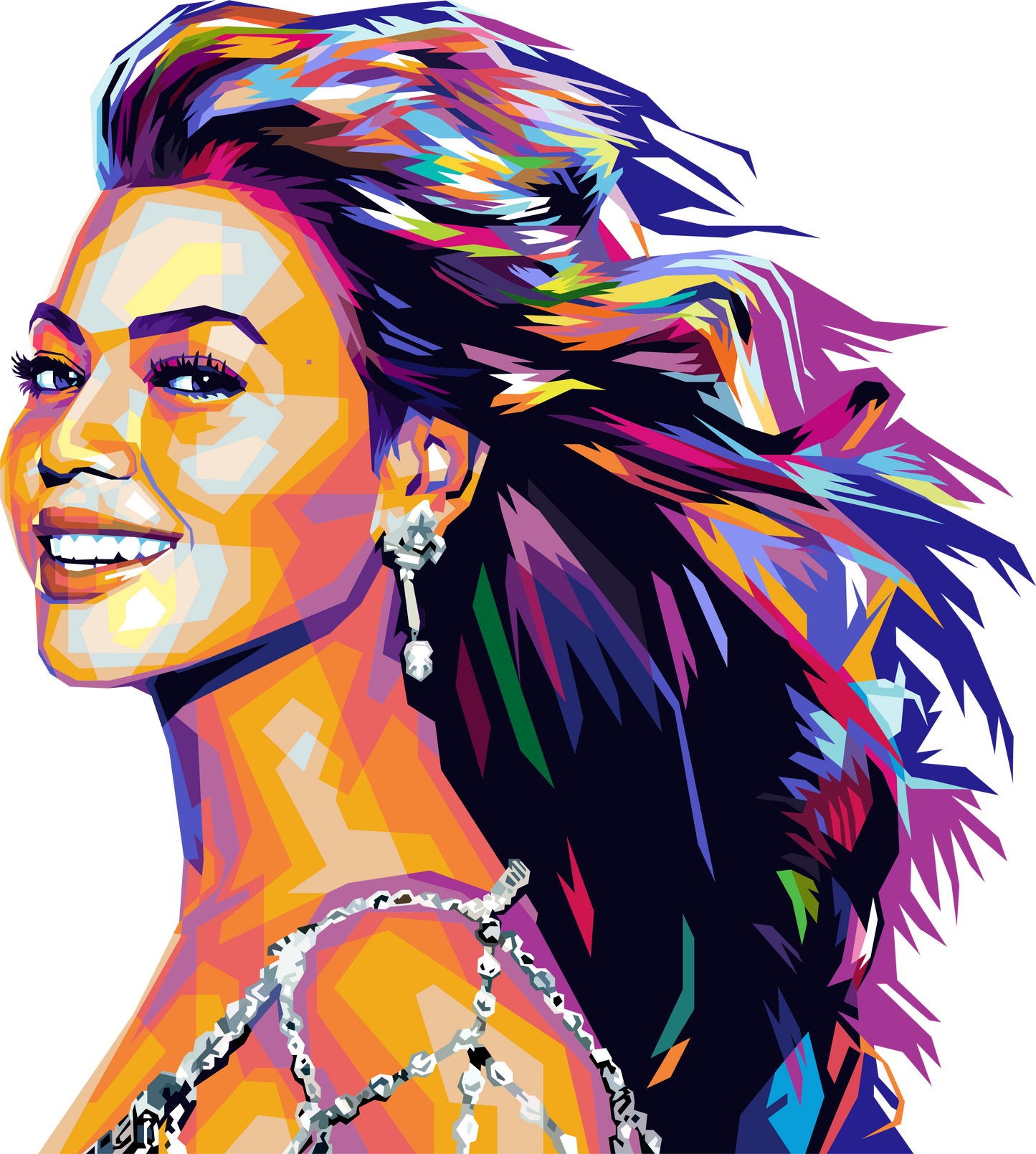 Beyoncé- Queen Bey-WPAP Digital Pop Art