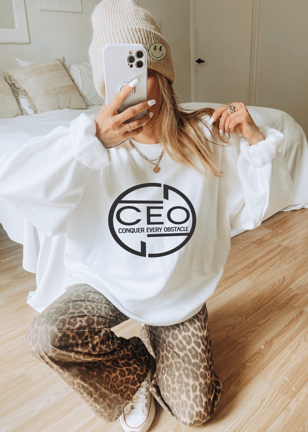 CEO (Conquer Every Obstacle) Sweatshirt – Hustle. Grind. Conquer. Succeed