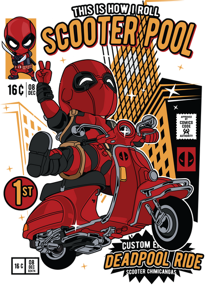 Deadpool Funko POP Art T-Shirt (Marvel Manaic)