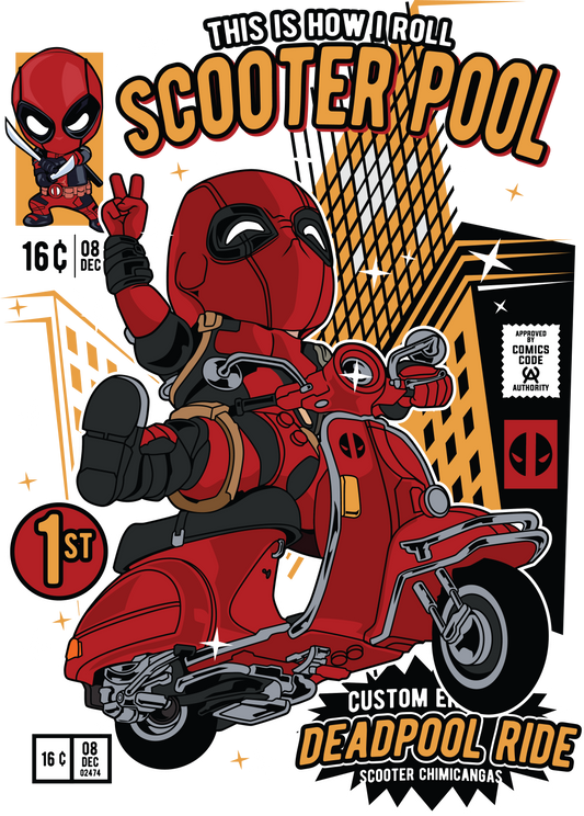 Deadpool Funko POP Art T-Shirt (Marvel Manaic)