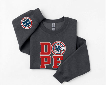 Custom DOPE HBCU • Handmade HTV apparel