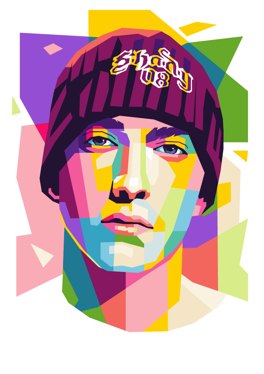 Eminem WPAP Pop Art Portrait: Slim Shady Digital Download