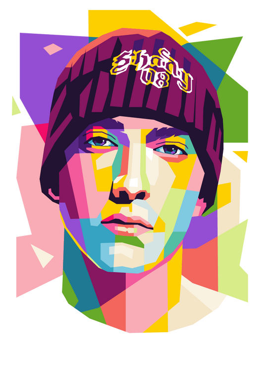Eminem WPAP Pop Art Portrait: Slim Shady Digital Download