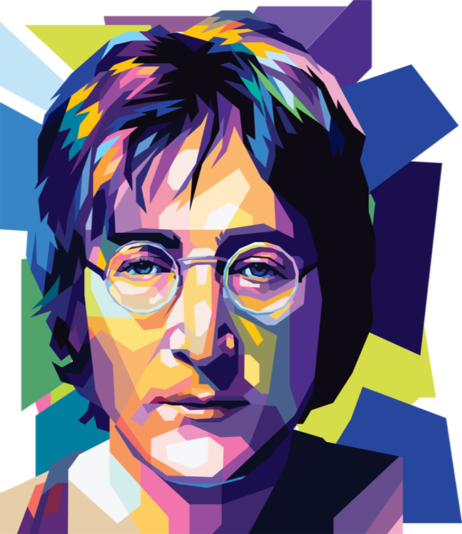 John Lennon WPAP Digital Pop Art n Print