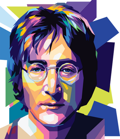 John Lennon WPAP Digital Pop Art n Print