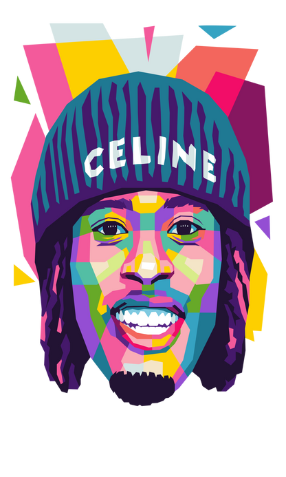 Kai Cenat Digital Pop Art n Portrait: Digital Content Influencer