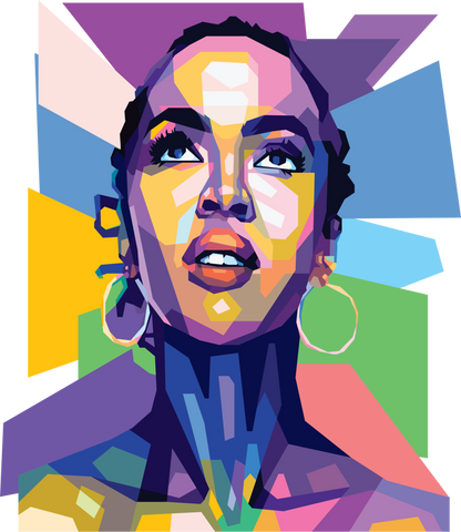 Lauryn Hill WPAP Digital Pop Art n Print
