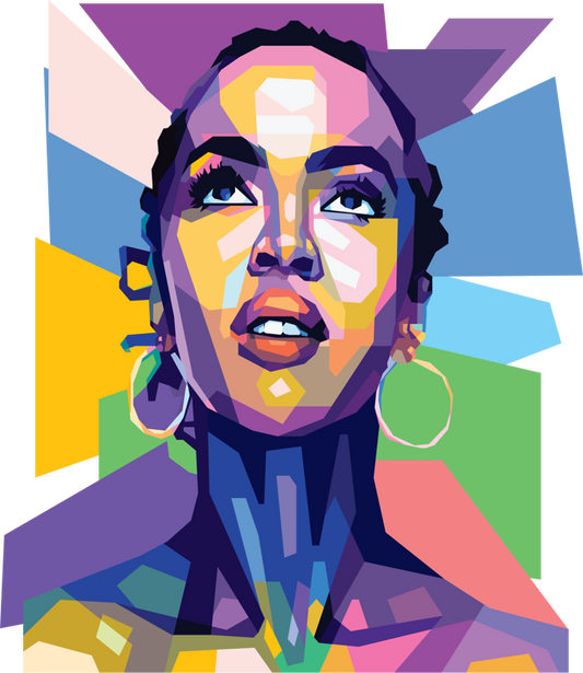 Lauryn Hill WPAP Digital Pop Art n Print