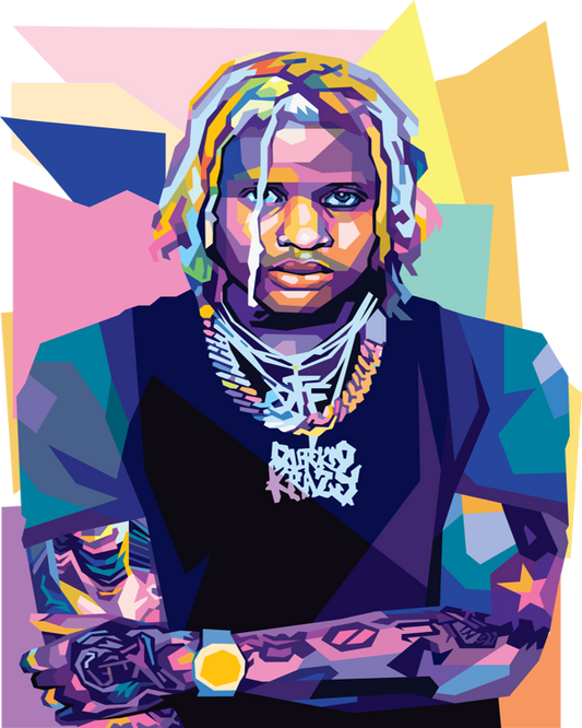 Lil Durk WPAP Digital Pop Art n Print
