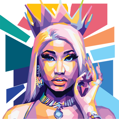 Nicki Minaj WPAP Digital Pop Art n Print