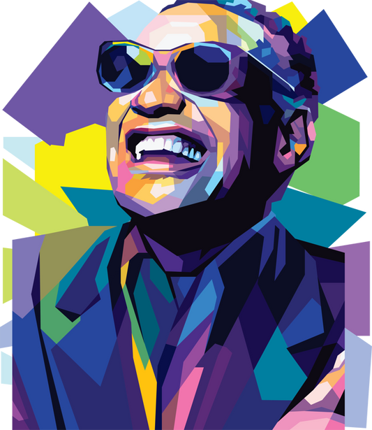 Ray Charles WPAP Digital Pop Art n Print