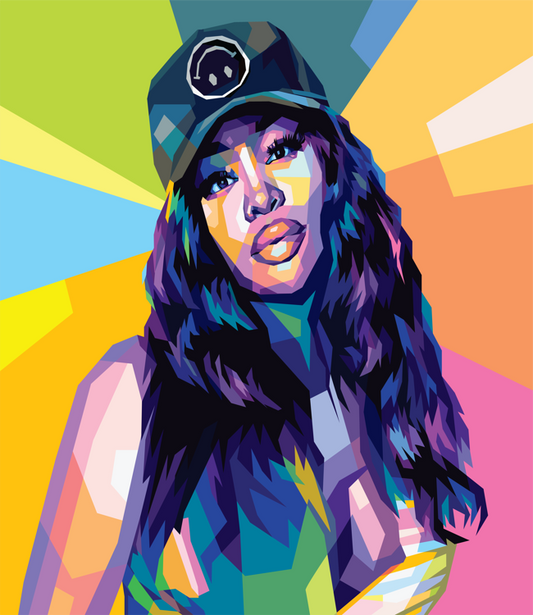 SZA WPAP Pop Art Portriat and Print