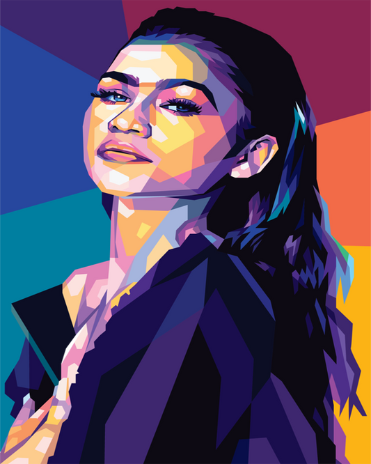 Zendaya WPAP Digital Pop Art n Print