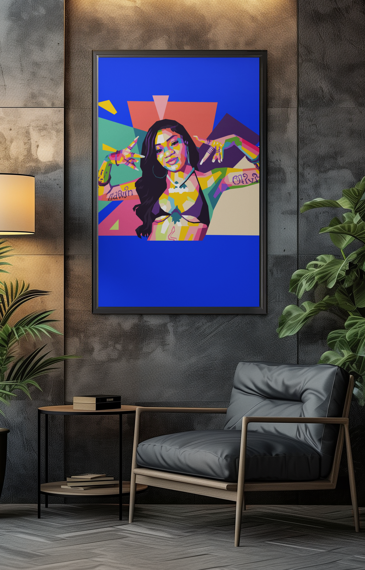 GloRilla  WPAP Pop Art Print & Apparel n Portrait
