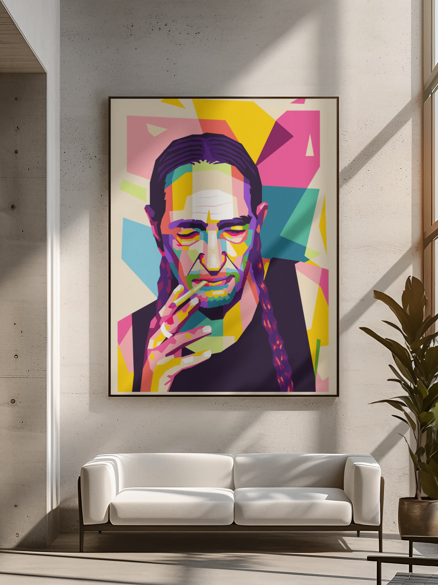 Willie Nelson WPAP POP Art n Print
