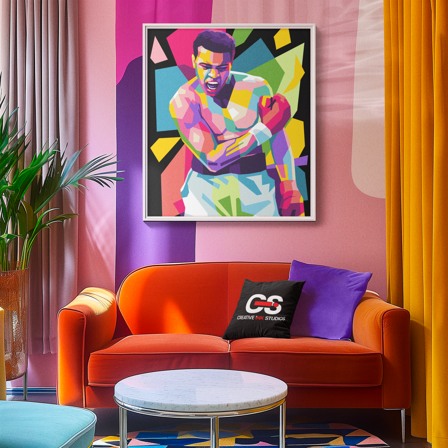 Muhammad Ali WPAP Digital Pop Art