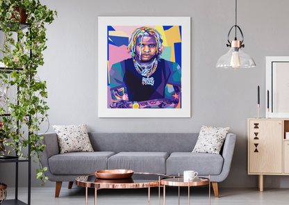 Lil Durk WPAP Digital Pop Art n Print