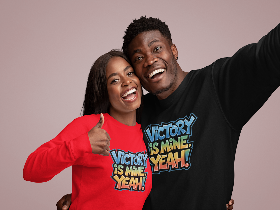 Victory is Mine Sweatshirt.– Inspired by viral gospel song 100% cotton unisex