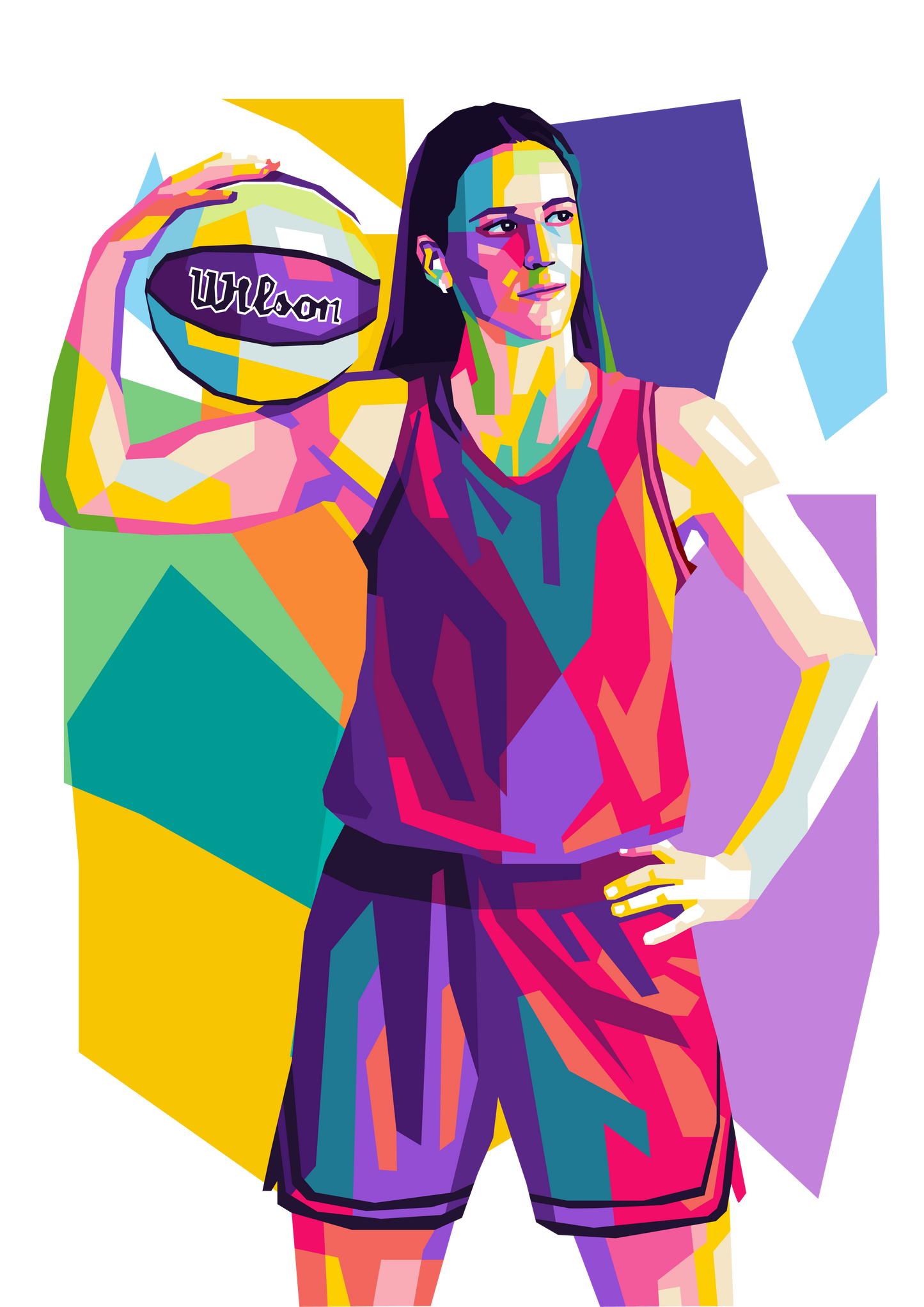 Caitlin Clark Pop Art Print and Portrait