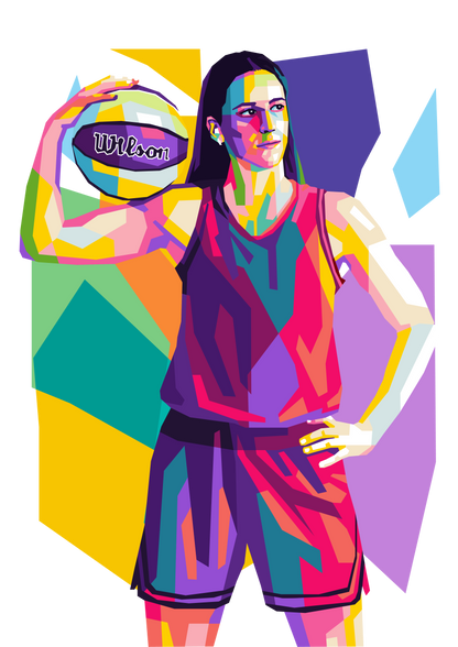 Caitlin Clark Pop Art Print and Portrait