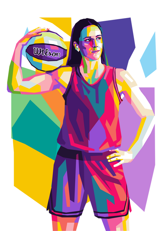 Caitlin Clark Pop Art Print and Portrait