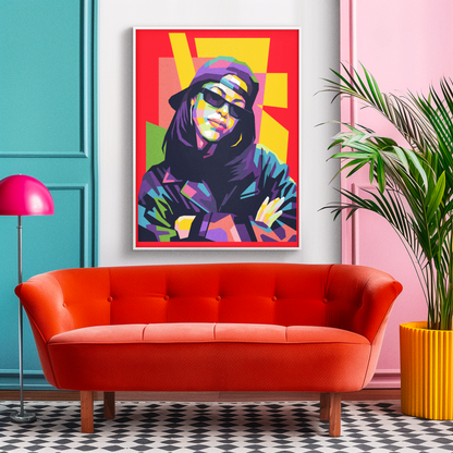 Aaliyah Pop Art Print – WPAP Digital Portrait