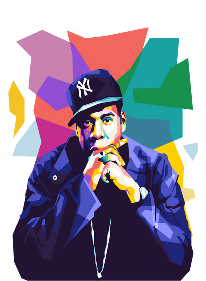 Jay-Z Pop Art Print Portait : Hip-Hop Legend