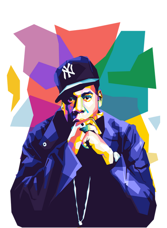 Jay-Z Pop Art Print Portait : Hip-Hop Legend