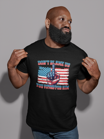 Don’t Blame Us, "FDT" Graphic Tshirt-Bold, Patriotic, and Unapologetic