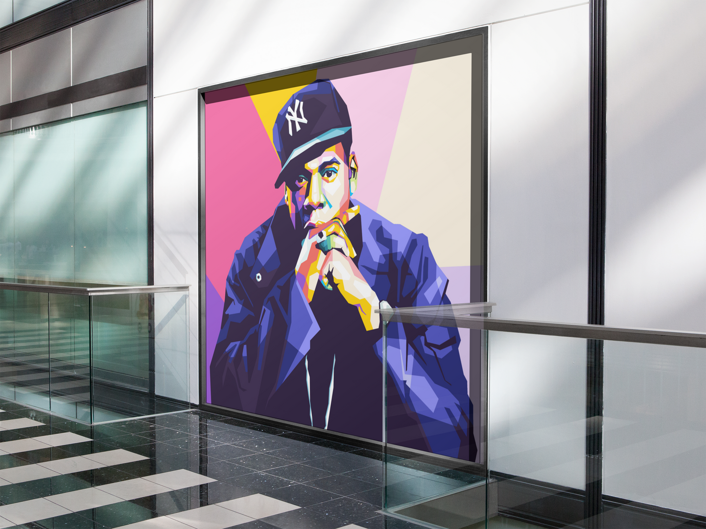 Jay-Z Pop Art Print Portait : Hip-Hop Legend