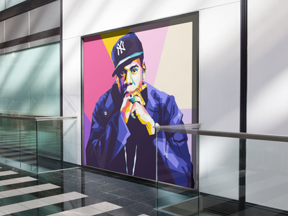 Jay-Z Pop Art Print Portait : Hip-Hop Legend