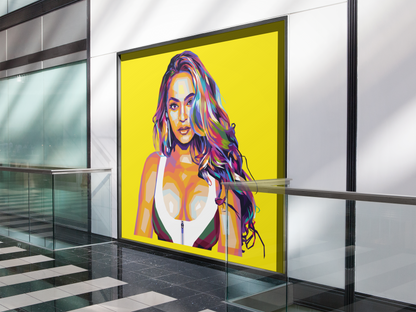 Beyoncé- Queen of R&B -WPAP Digital Pop Art