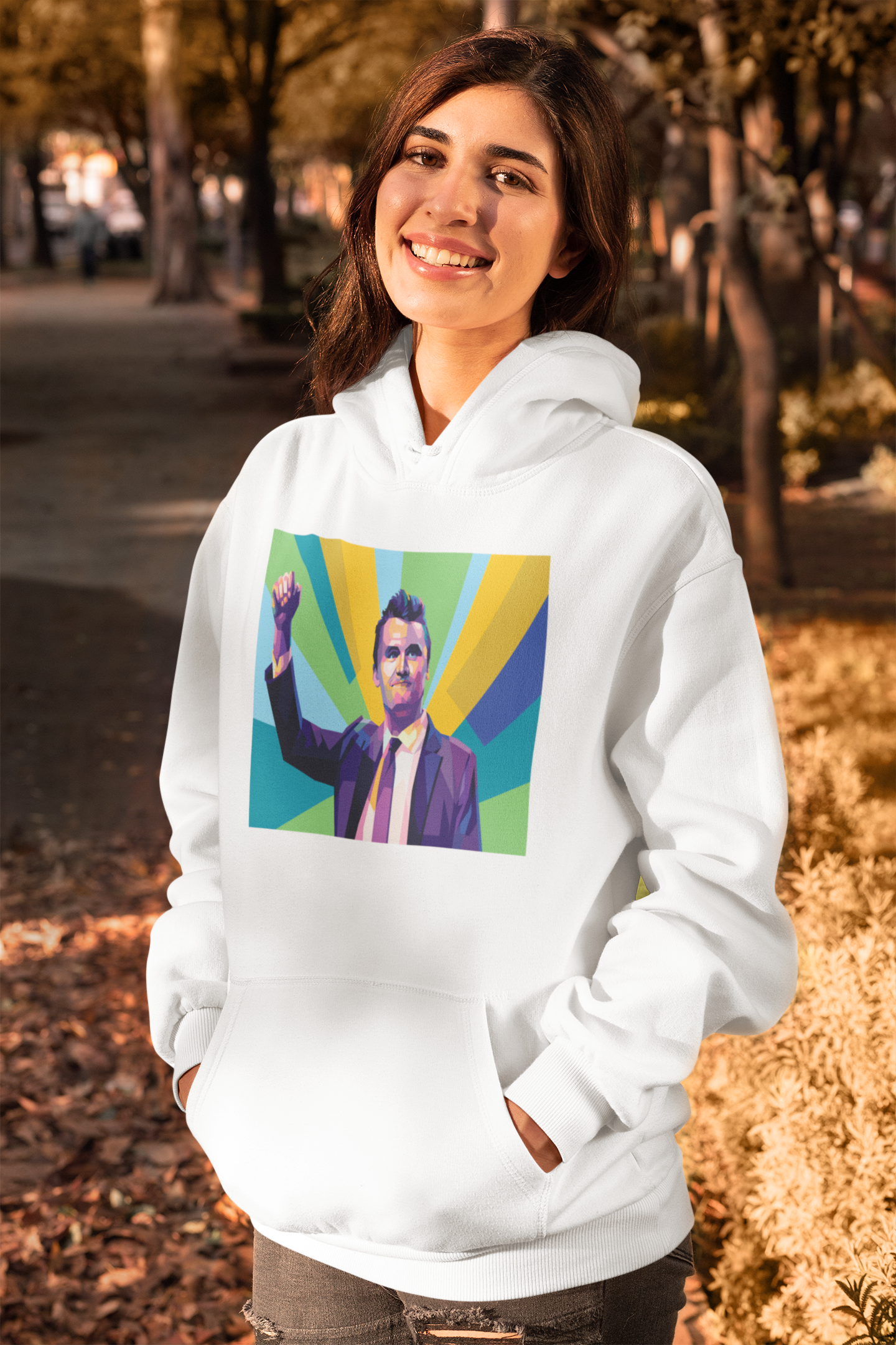 Charlie Kirk WPAP Digital Pop Art – Bold Geometric Portrait | Wall Art, Canvas, T-Shirt & Hoodie Apparel