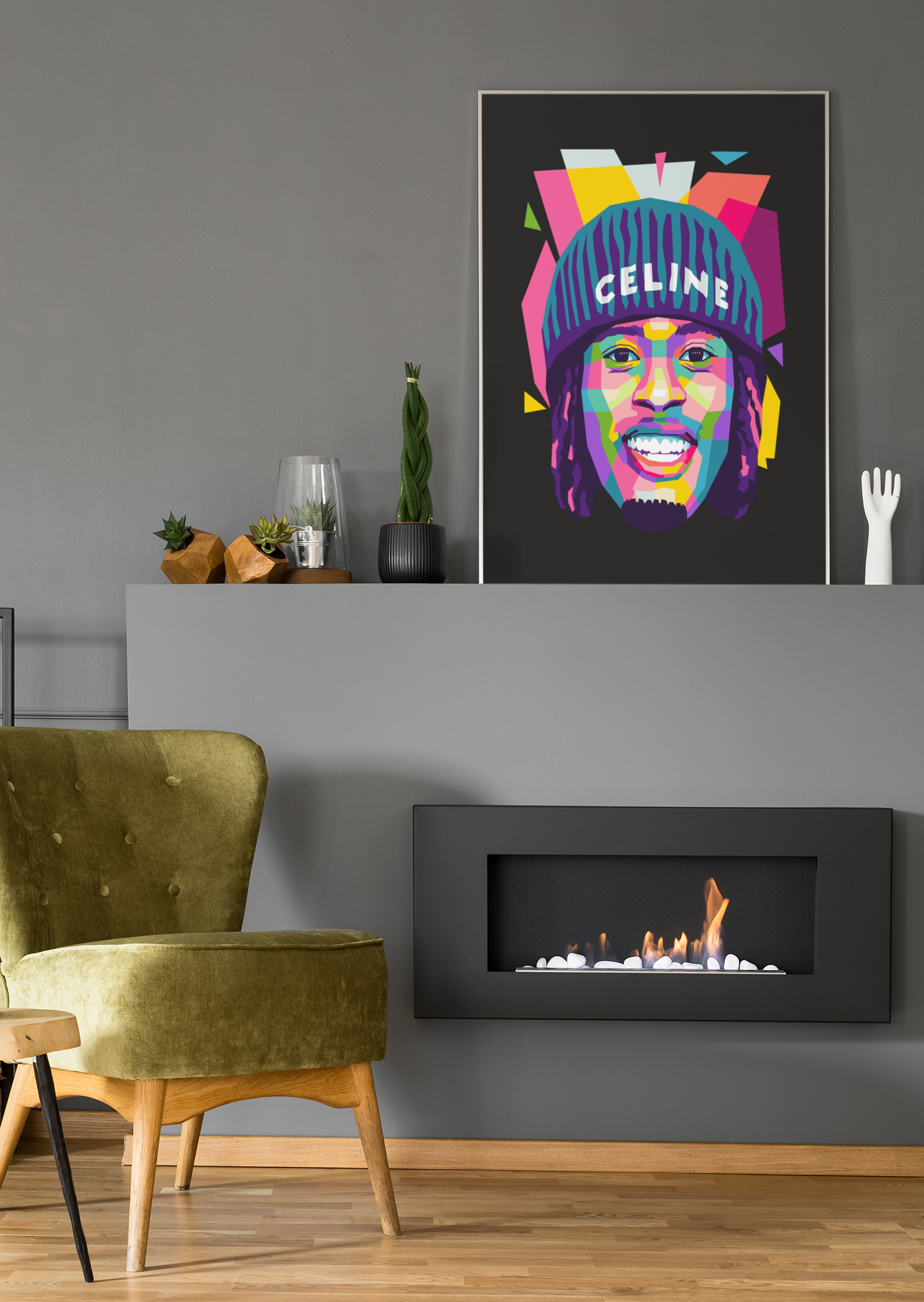 Kai Cenat Digital Pop Art n Portrait: Digital Content Influencer