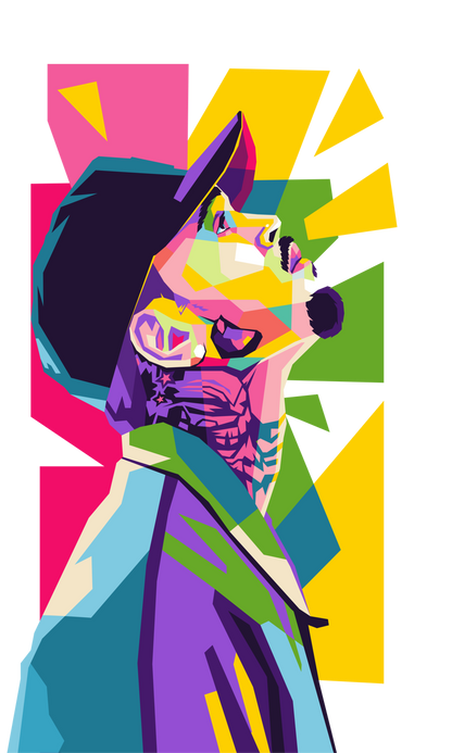 Chris Brown WPAP Digital Pop Art, Print n Portrait