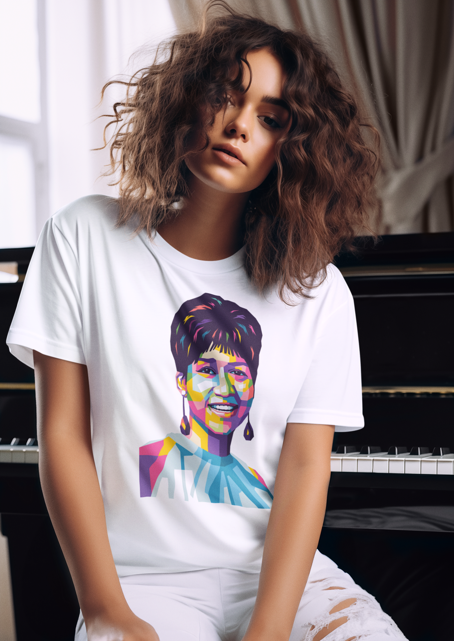 Aretha Franklin WPAP Digital Pop Art