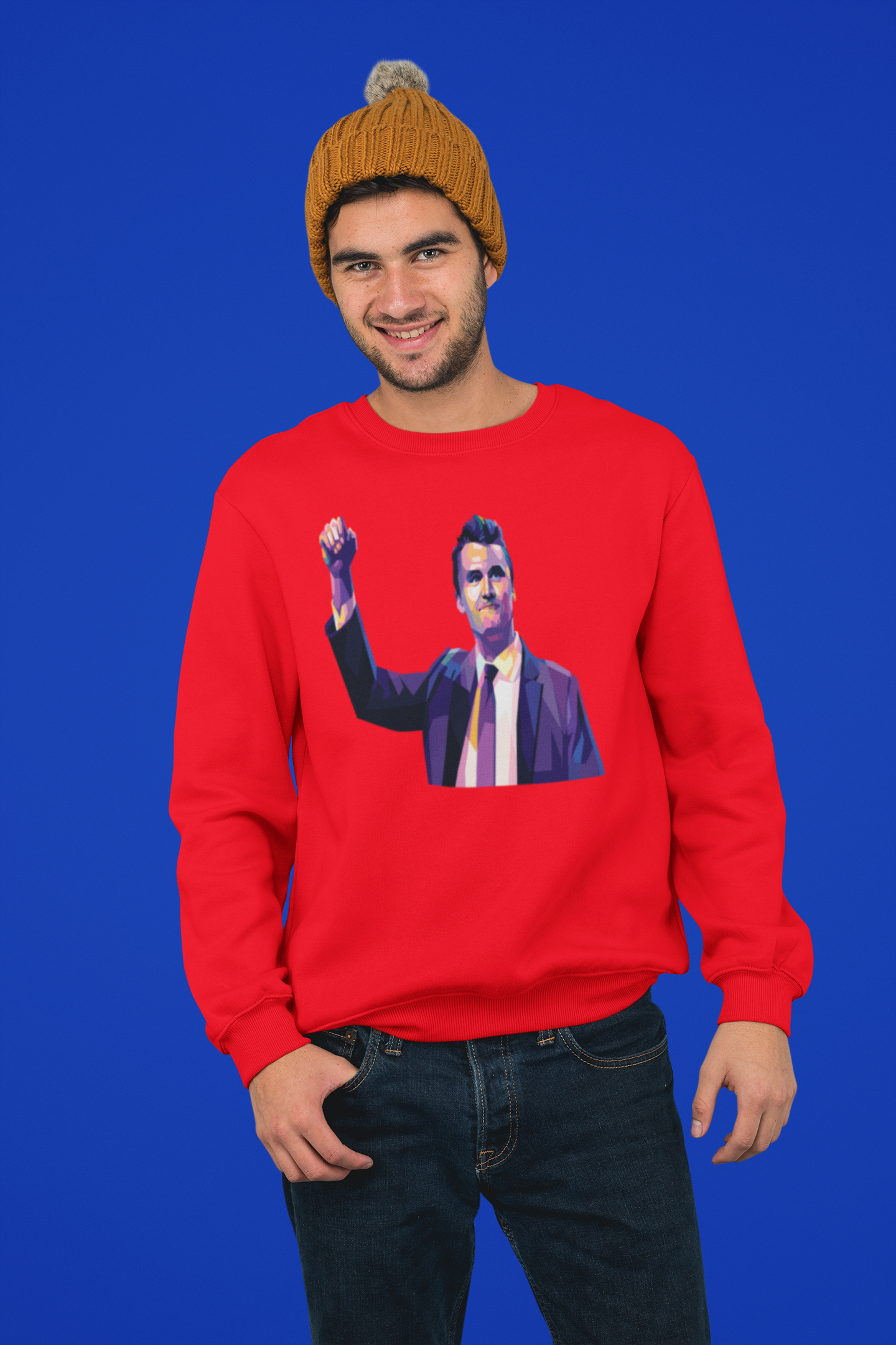 Charlie Kirk WPAP Digital Pop Art – Bold Geometric Portrait | Wall Art, Canvas, T-Shirt & Hoodie Apparel