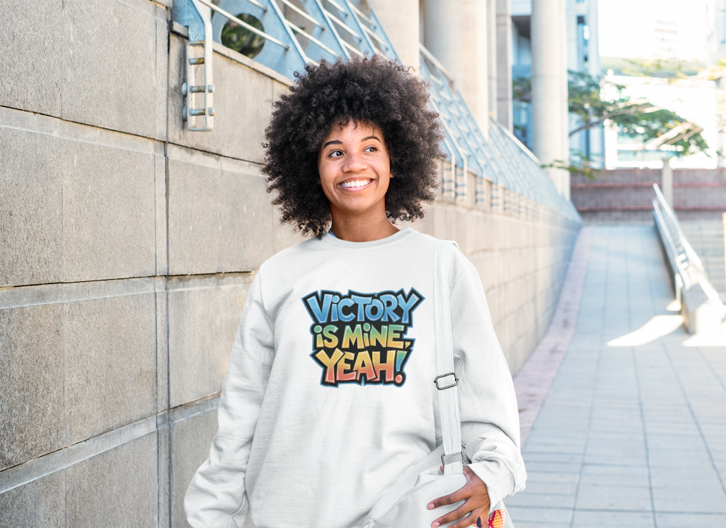 Victory is Mine Sweatshirt.– Inspired by viral gospel song 100% cotton unisex