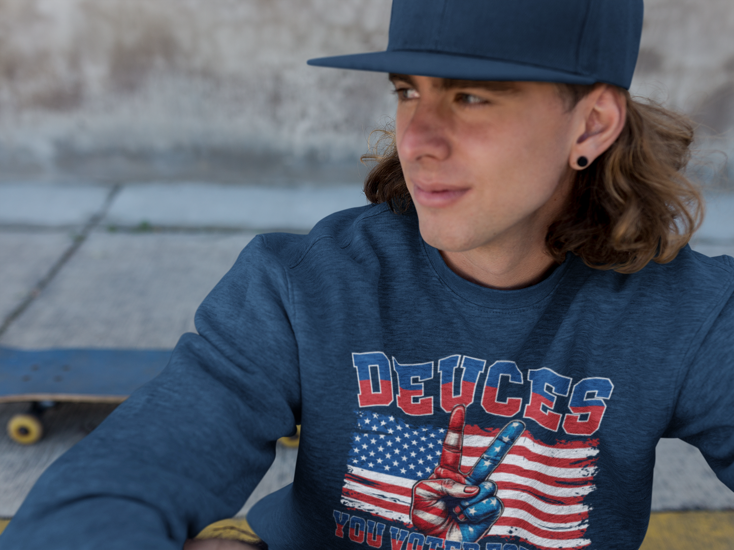 "Dueces, You Voted for Him" sweatshirt – Bold, Unapologetic, and Politically Charged
