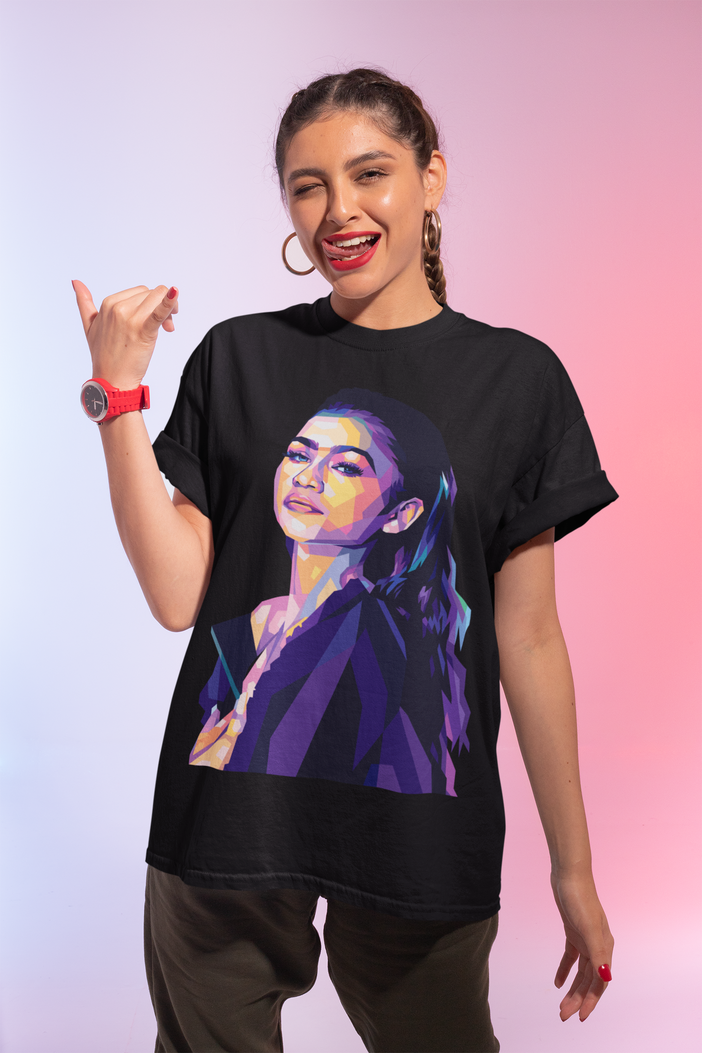 Zendaya WPAP Digital Pop Art n Print