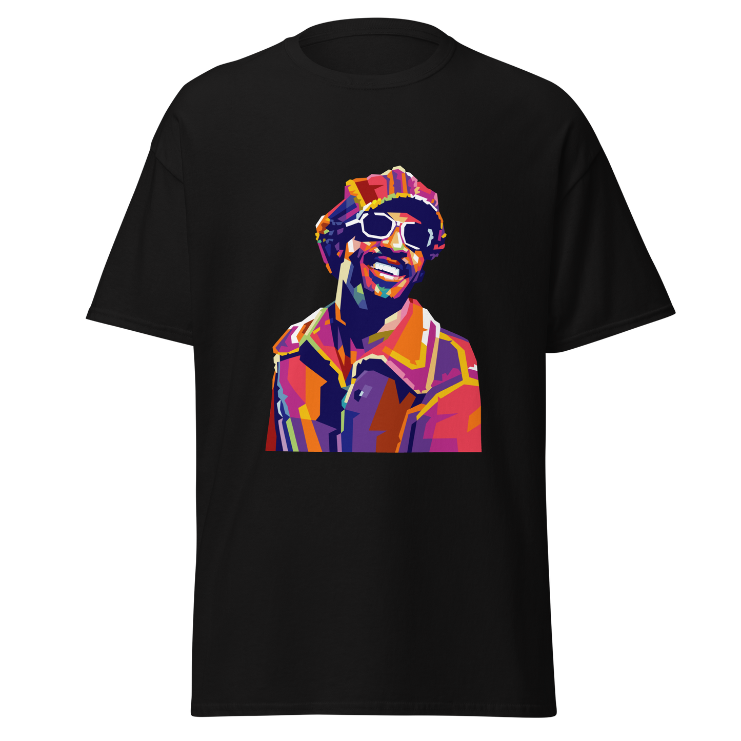 Stevie Wonder WPAP Digital Pop Art T-Shirt – A Tribute to a Musical Legend 🎶✨