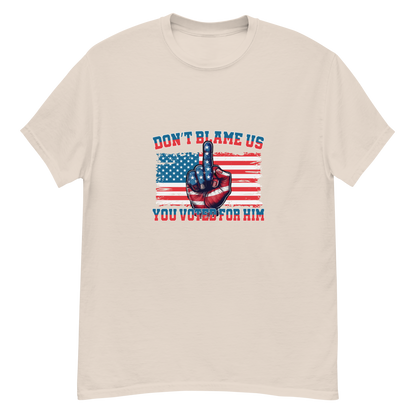 Don’t Blame Us, "FDT" Graphic Tshirt-Bold, Patriotic, and Unapologetic