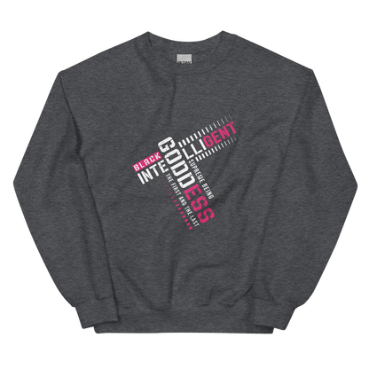Black Intelligent Goddess Sweatshirt – Embrace Your Divine Legacy