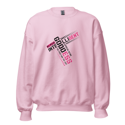 Black Intelligent Goddess Sweatshirt – Embrace Your Divine Legacy