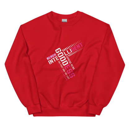 Black Intelligent Goddess Sweatshirt – Embrace Your Divine Legacy