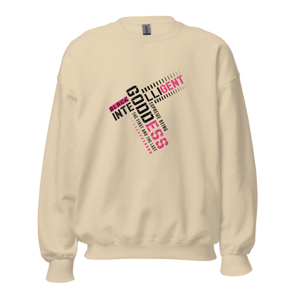 Black Intelligent Goddess Sweatshirt – Embrace Your Divine Legacy